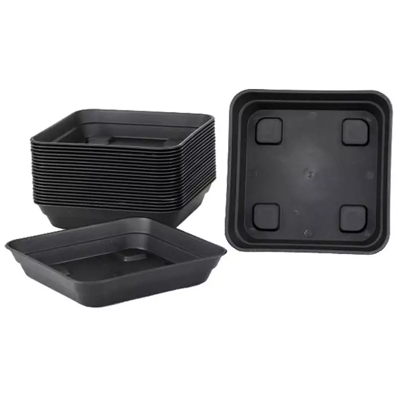 PLATO CUADRADO NEGRO - Imagen 2